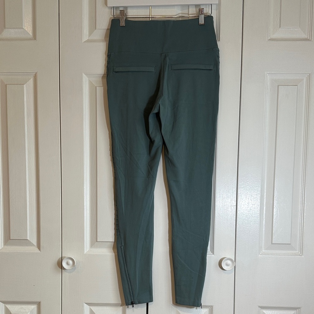 Athleta Delancey Moto Tight High Waisted Leggings in Sage Green Size Small - Picture 9 of 12